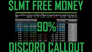 $LMT DISCORD CALLOUT UP OVER 80%! You heard it here! Live Trading w/KEVIN FREE FROM IT ALL