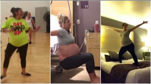 Disse gravide kvinnene kan virkelig danse!