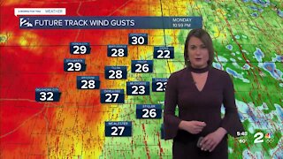 Dry, Warm and Breezy Monday