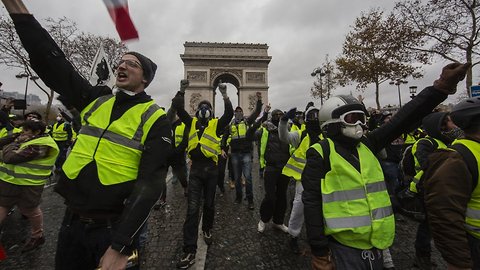 France's Economy Takes A Hit As 'Yellow Vest' Protests Continue