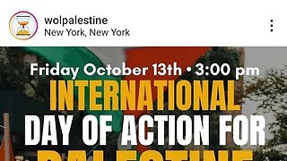 International Day of Action For #palestine Rally Times Square 10/13/23. WOL Palestine/Al-Awada NY