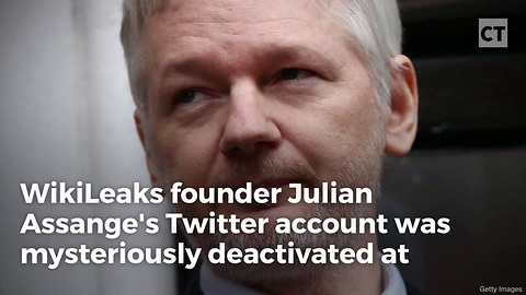 Assange Twitter Feed Mysteriously Goes Dark