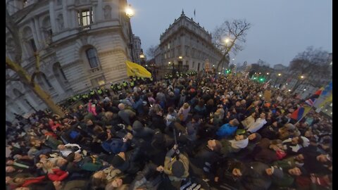 Freedom Rally London 18/12/21 Downing Street - 99 percent