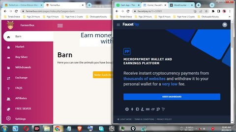 How To Make Money For Free Claiming Free Faucet Daily At FarmerBux Instant Withdraw At FaucetPay