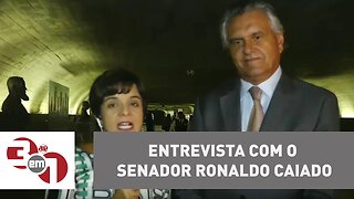 Entrevista com o senador Ronaldo Caiado sobre a eleição da presidência do Senado