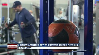 Fitness centers try to keep the coronavirus away from their clients