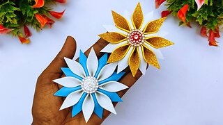 DIY Handmade Snowflake Crafts Idea || Glitter Foam Sheet Craft Ideas