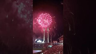 Fireworks at the Reds stadium