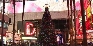 Christmas tree at Fremont Street