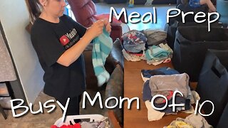 BUSY MOM OF 10 || Day In The Life || MEAL Prep for the Day! “Vanpopubs”