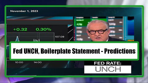 Fed UNCH, Boilerplate Statement - Predictions