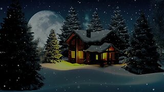 10 Hours Of Relaxing Soft Piano Music | Christmas Ambience With Snow For Sleep, Relax and Study!