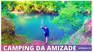 CAMPING DA AMIZADE NA CIDADE DE SAPIRANGA RS | Praia, camping de futebol, bocha, quiosque, pracinha