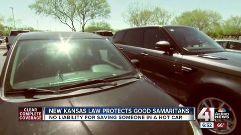 KS law protects people saving those in hot cars