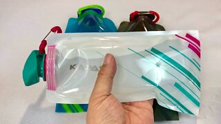 Flexible Collapsible Reusable 700ml Water Pouch Bottles by KAPAS review