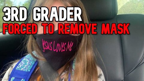 3rd Grader FORCED TO REMOVE her 'Jesus loves me' Mask - Parents file LawSuit