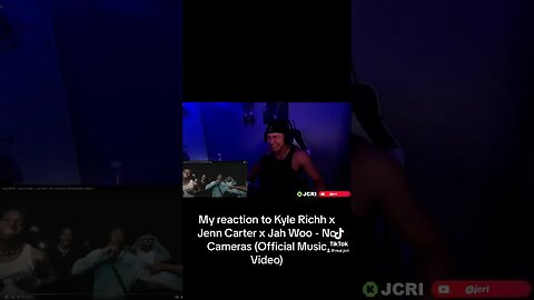 My reaction to Kyle Richh x Jenn Carter x Jah Woo - No Cameras (Official Music Video) #shorts