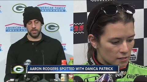 Report: Aaron Rodgers spotted with Danica Patrick