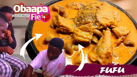 Obaapa Fie Eps 6 ||Preparing Fufu with Katikonto without spices