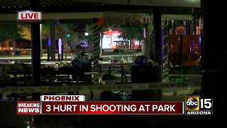 Three people hurt in shooting at Phoenix park