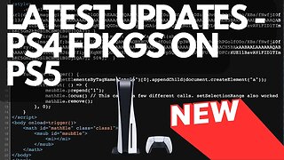 Tons of NEW updates for PS4 FPKGS running on PS5 4.03 (updated host, learn how to merge pkgs, etc.)