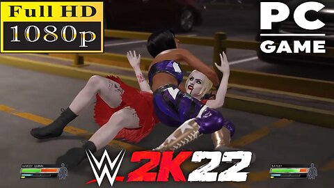 WWE 2K22 | HARLEY QUINN V BAYLEY! | Backstage Brawl [60 FPS PC]