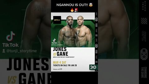 NGANNOU IS OUT!! 🤯🔥🚨 #shorts #youtubeshorts #ufc