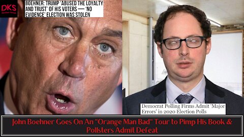 John Boehner Goes On An "Orange Man Bad" Tour to Pimp His Book & Pollsters Admit Defeat