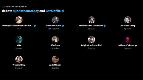 Twitter Spaces Debate (3/13/23) Clint Russell & Jonathan Casey (Bonus EP)