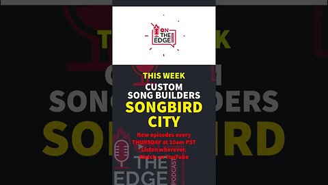 THIS WEEK! Songbird City discusses MUSIC with us!!