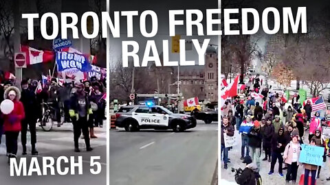 RAW: Toronto freedom protests take to the streets against vax mandates and draconian COVID measures