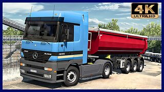 From South Italy to Spain with Mercedes-Benz 1835 MP1 | Euro Truck Simulator 2 Gameplay "4K"