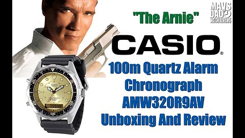 True Legend! | Casio 100m Quartz Alarm Chronograph AMW-320R-9AV "The Other Arnie" Unbox & Review