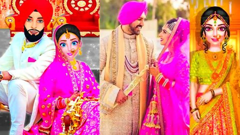 Punjabi wedding game|indian wedding game|dressup game|makeup game|girl games|Android gameplay
