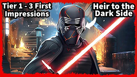 Galactic Legend Kylo Ren - Tier 1 to 3 - First Impressions - SWGoH