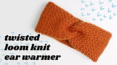 Crossed Loom Knit Ear Warmer Pattern (Easy!)
