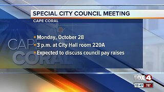 Special Cape Coral council meeting called to discuss council pay raises