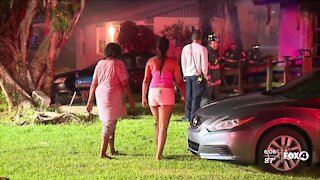 Three people escape home fire in Fort Myers