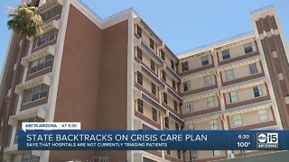 State officials backtrack on crisis care plan
