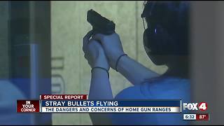 Stray bullets, noise from home gun ranges concern neighbors