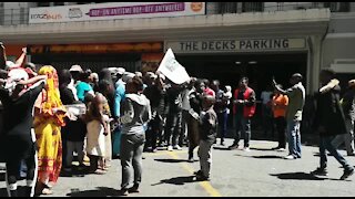 South Africa Cape Town - Refugees protest(Video) (PJt)