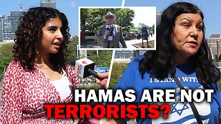 'They're not terrorists!': Anti-Israel protester defends Hamas at U of T encampment