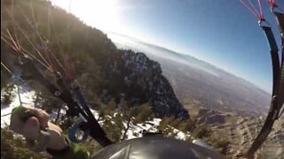 Um voo alucinante entre árvores e montanhas no Utah