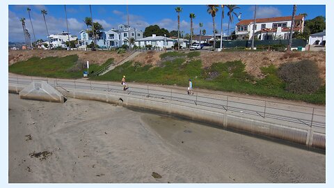 Blasian Babies DaDa Leisurely Walk Along Crown Point Shores Bike Path While Wearing Blue Trump Hat!