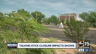 Talking Stick Resort remains closed, cancelling shows after monsoon storm damage