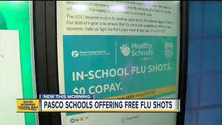 Pasco County Schools offer free flu shots to students, here's how to register