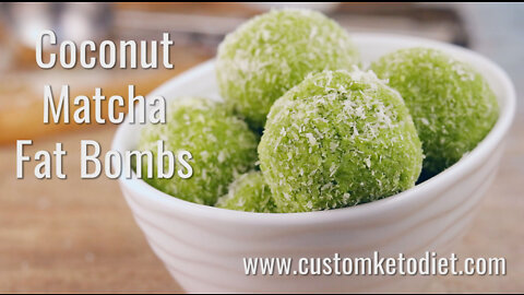Coconut Matcha Fat Bombs