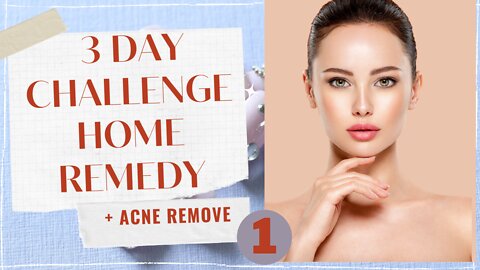 3 day challenge home remedy acne remove || #Shorts1 #beauty_tech #home_remedies #acne_removal