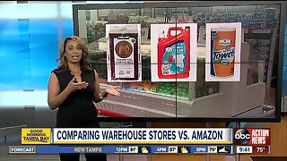 Comparing warehouse stores vs. Amazon