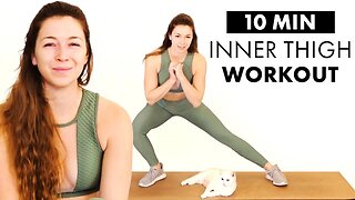 Full Lower Body, Inner Thigh Workout, 10 Minute Beginners Class with Michelle | No Equipment